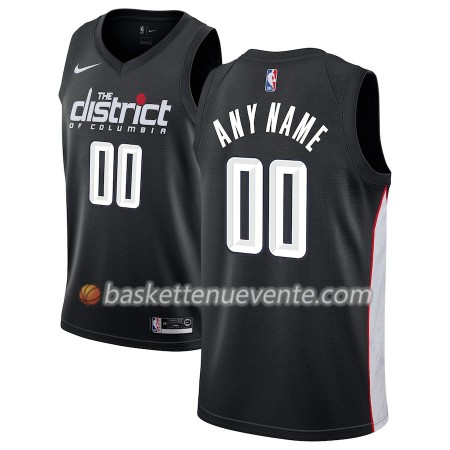 Maillot Basket Washington Wizards Personnalisé 2018-19 Nike City Edition Noir Swingman - Homme